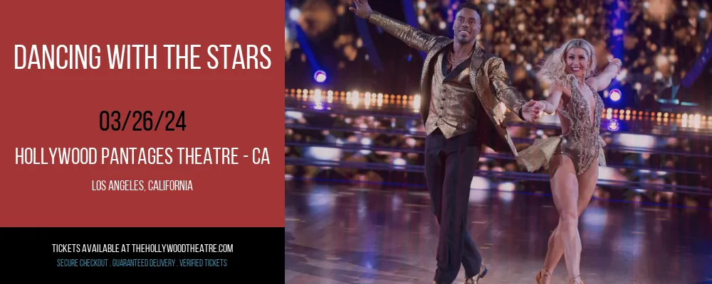 Dancing With The Stars at Hollywood Pantages Theatre - CA